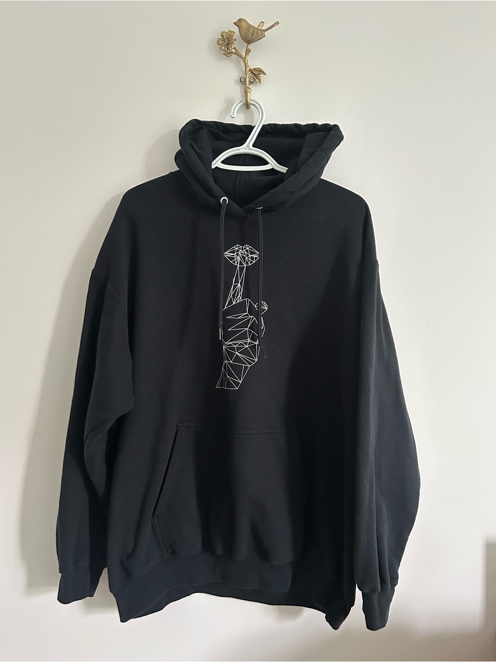 Jack White Black Hoodie, XL